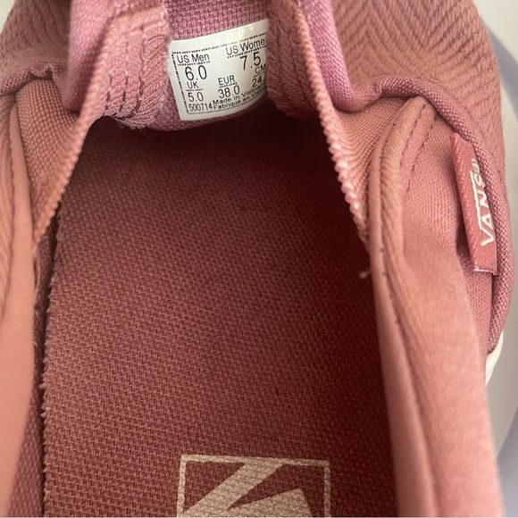 Vans Pink Slip-On Sneakers - Picture 4 of 7